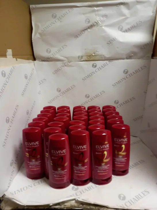 BOX OF 33 LOREAL ELVIVE COLOUR PROTECT CONDITIONERS