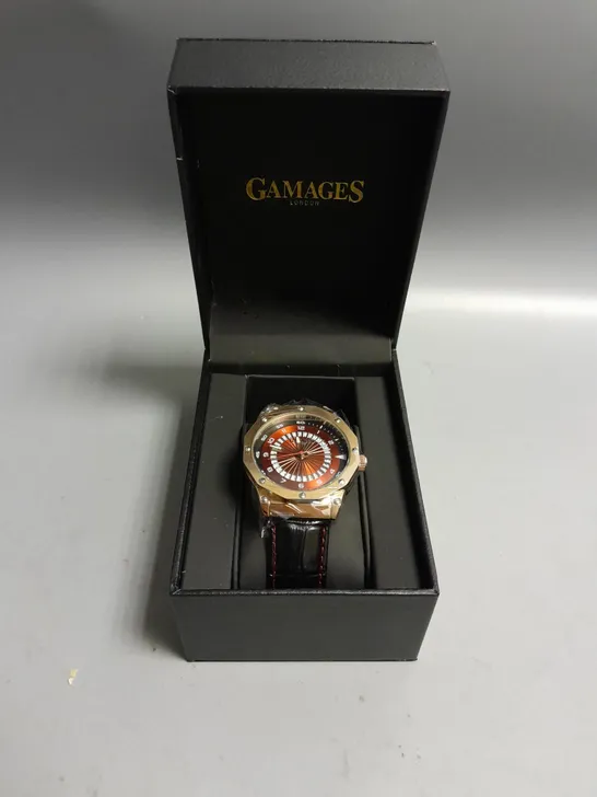 GAMAGES COMPASS ROSE MENS WRISTWATCH