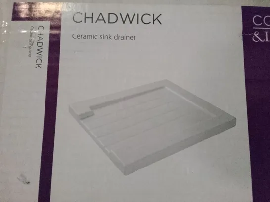 BOXED COOKE&LEWIS CHADWICK CERAMIC SINK DRAINER