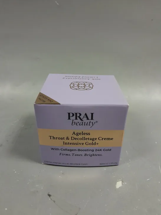 BOXED PRAI AGELESS THROAT & DECOLLETAGE CREME INTENSIVE GOLD+ (50ML)