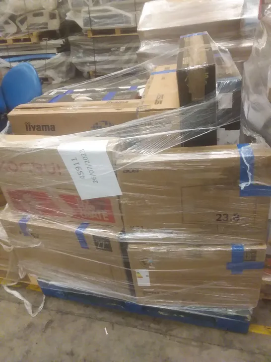 PALLET OF APPROXIMATELY 18 ASSORTED MONITORS INCLUDING 