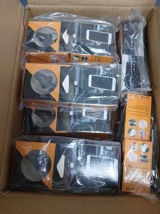 BOX OF APPROXIMATELY 40 MAGNETIC CAR PHONE HOLDERS