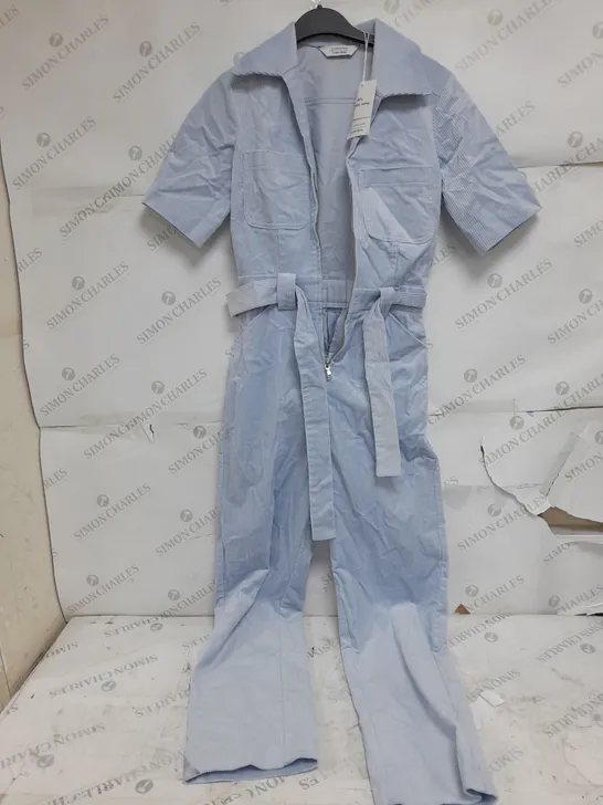 LOS ANGELES ATELIER CORDUROY SKY BLUE JUMPSUIT UK 6