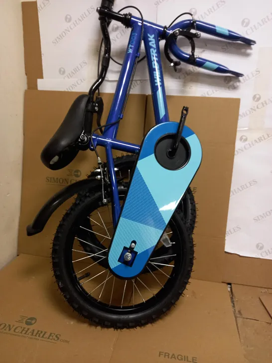 WILDTRAK - 16 INCH BIKE FOR CHILDREN 3-7 YEARS OLD WITH TRAINING WHEELS - BLUE