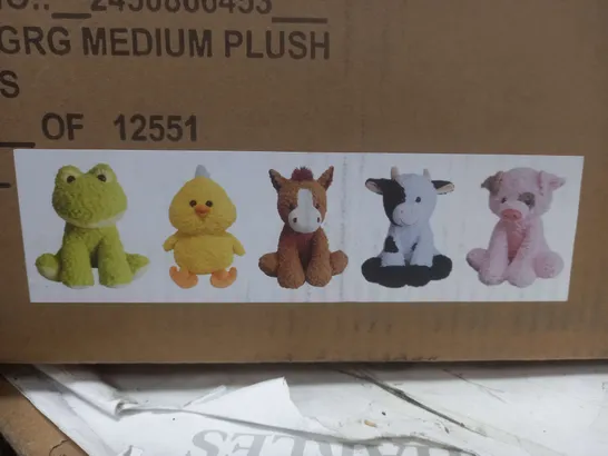 BOXED GEORGE 6 PIECE MEDIUM PLUSH TOY SELECTION 