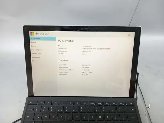 MICROSOFT SURFACE PRO 6 256GB 1796