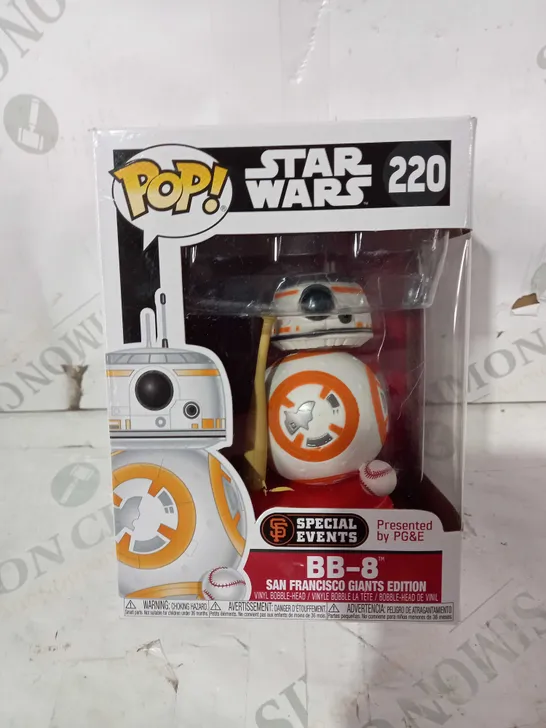 FUNKO POP STAR WARS 220 - BB-8 SAN FRANCISCO GIANTS EDITION VINYL BOBBLE-HEAD