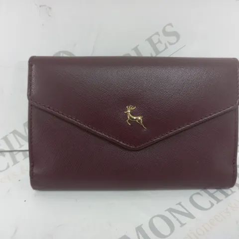 ASHWOOD LEATHER FLAP OVER MEDIUM WALLET 