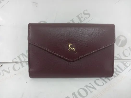 ASHWOOD LEATHER FLAP OVER MEDIUM WALLET 