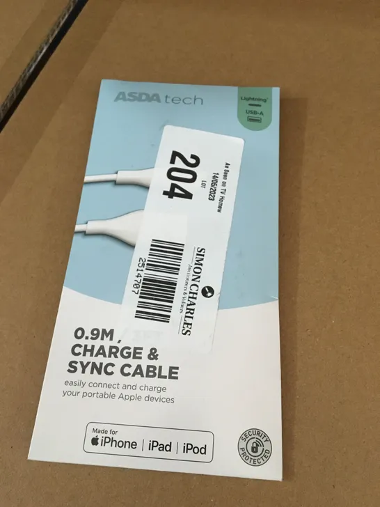 ASDA TECH 0.9M CHARGE & SYNC CABLE