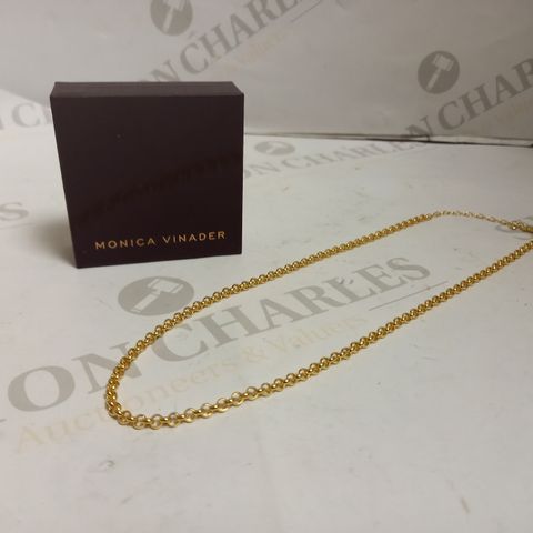 MONICA VINADER 18CT GOLD PLATED ROPE CHAIN NECKLACE