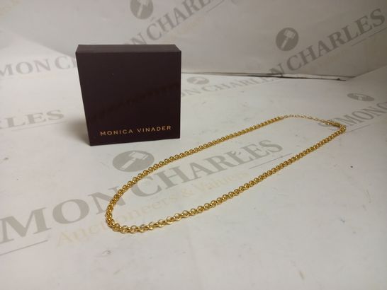 MONICA VINADER 18CT GOLD PLATED ROPE CHAIN NECKLACE