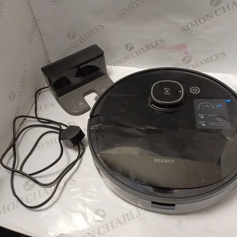 ECOVACS DEEBOT MODEL DX5G ROBOT VACUUM CLEANER WITH CHARGING BASE