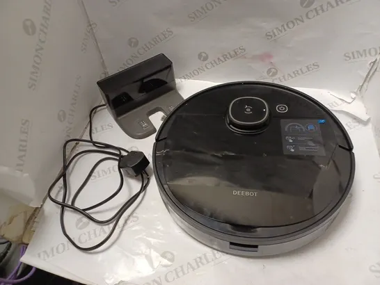 ECOVACS DEEBOT MODEL DX5G ROBOT VACUUM CLEANER WITH CHARGING BASE