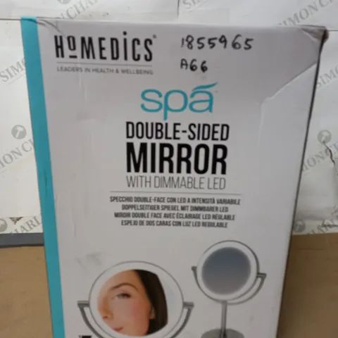 BOXED HOMEDICS DOUBLE SIDED MIRROR