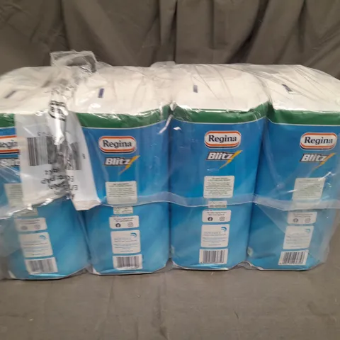 PACK OF 4 REGINA BLITZ HOUSEHOLD PAPER TOWELS - 2 ROLLS PER PACK