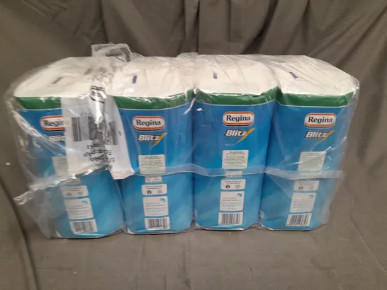 PACK OF 4 REGINA BLITZ HOUSEHOLD PAPER TOWELS - 2 ROLLS PER PACK