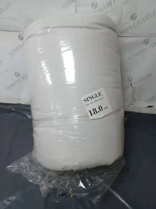 18.0 TOG SINGLE DUVET COVER IN WHITE