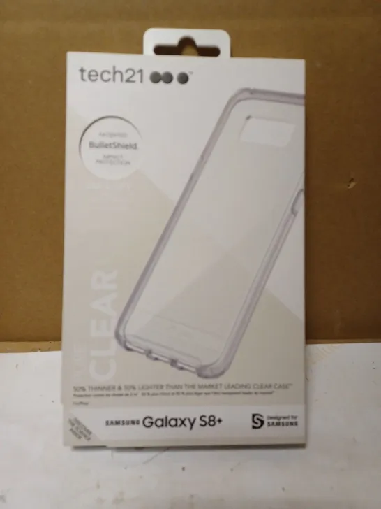 LOT OF APPROX. 72 BRAND NEW BOXED TECH 21 T21-5603 PURE CLEAR CASE COVER WITH BULLETSHIELD 2M DROP PROTECTION FOR SAMSUNG GALAXY S8+ 