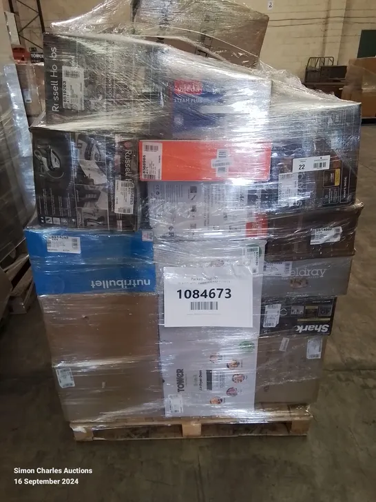 PALLET OF APPROXIMATELY 32 UNPROCESSED RAW RETURN HOUSEHOLD AND ELECTRICAL GOODS TO INCLUDE;