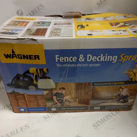 BOXED WAGNER FENCE & DECKING ELECTRIC SPRAYER 