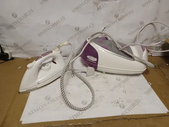 MORPHY RICHARDS JET STEAM GENERATOR IRON PINK/WHITE