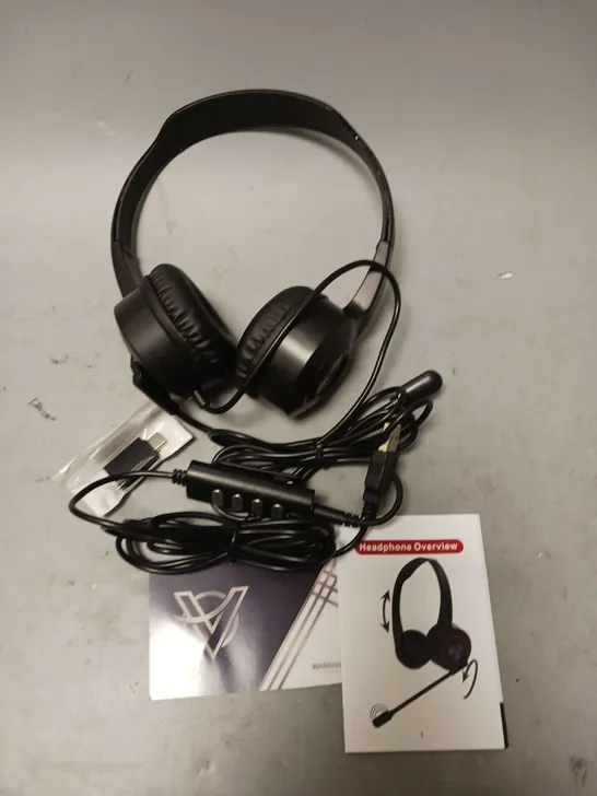 VENKER U36 STEREO USB HEADSET BLACK