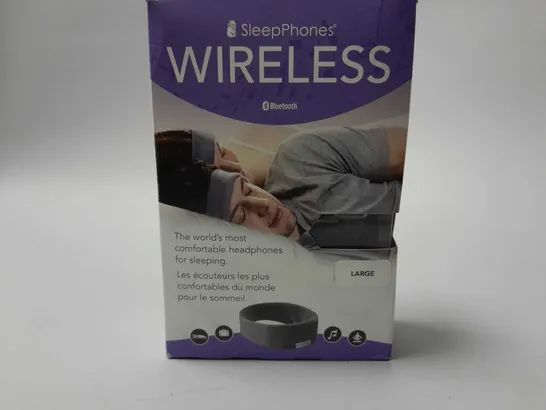 BOXED SLEEPPHONES WIRELESS HEADPHONES (NAVY) - SIZE LARGE