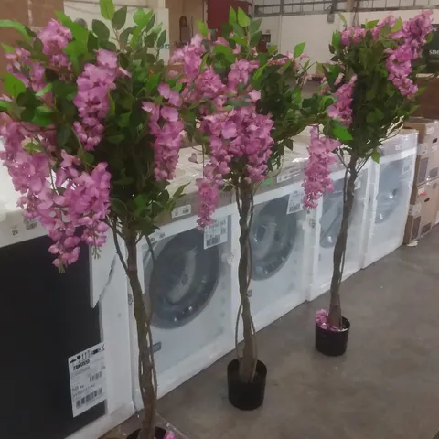 THREE BOXED LARGE ARTIFICIAL WISTERIA TREES 120cm