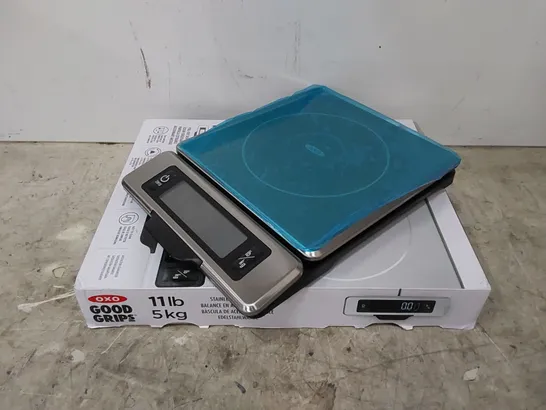 BOXED OXO GOOD GRIPS STAINLESS STEEL SCALE 
