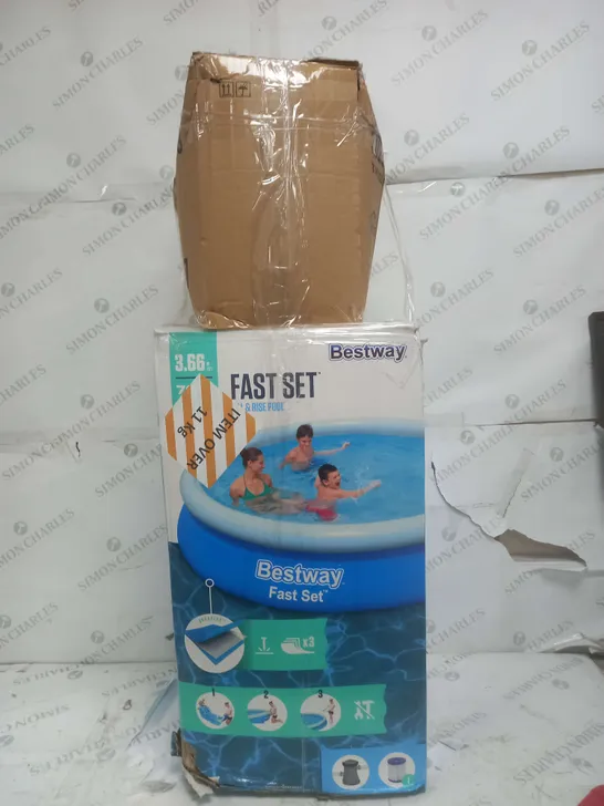 BOXED BESTWAY FAST SET FILL & RISE POOL WITH PUM - COLLECTION ONLY