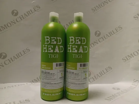 BOX OF 2 X 750ML TIGI BED HEAD URBAN ANTI+DOTES RE-ENERGIZE SHAMPOO  