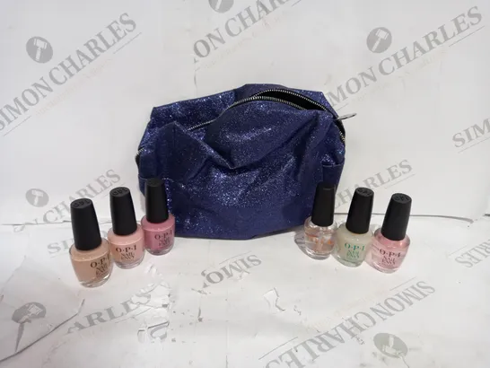 OPI 6 PIECE NAIL ENVY COLLECTION AND BAG 