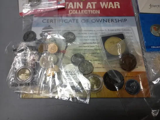 LARGE QUANTITY OF ASSORTED COLLECTABLE COINS AND MEDALS