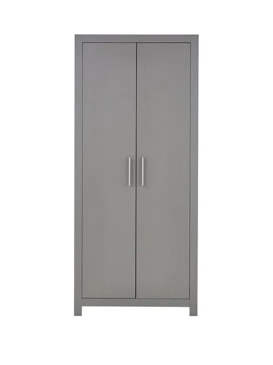 BOXED GRADE 1 RIO 2 DOOR WARDROBE GREY (2 BOXES)