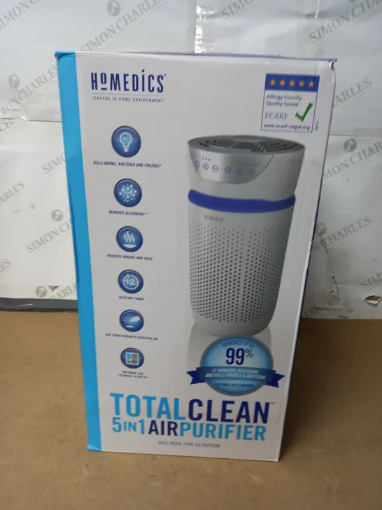 BOXED HOMEDICS TOTAL CLEAN 5IN1 AIR PURIFIER