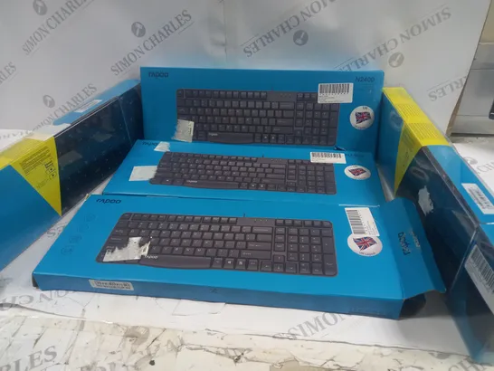 5 BOXED RAPOO KEYBOARD AND MOUSE COMBO TO INCLUDE 3 N2400, 2 9300M