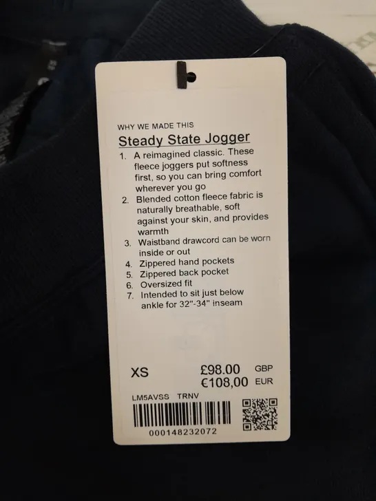 LULULEMON STEADY STATE JOGGERS - XS