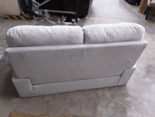 DESIGNER GREY FABRIC 2-SEATER SOFA 