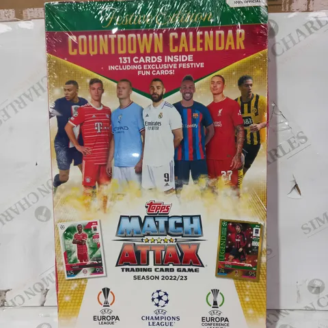 TOPPS MATCH ATTAX TRADING CARD GAME FESTIVE EDITION COUNTDOWN CALENDAR