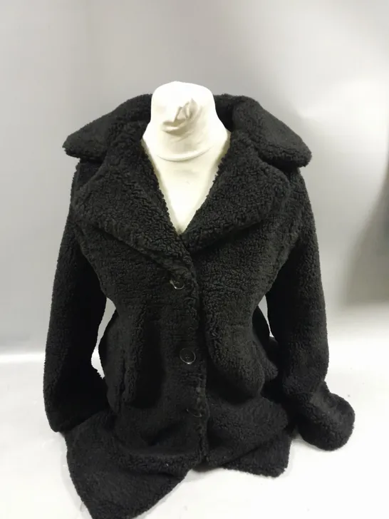 CENTIGRADE BUTTONED TEDDY FLEECE JACKET SIZE XS