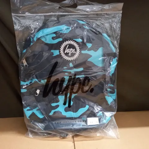 HYPE TEAL & BLACK CAMO BACKPACK