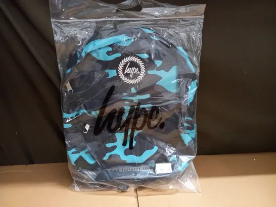 HYPE TEAL & BLACK CAMO BACKPACK