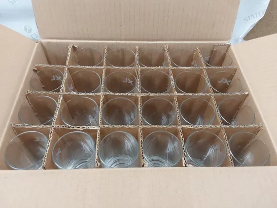 BOX OF APPROXIMATELY 40X EXCEL TUMBLER GLASSES - 150ML (1 BOX)