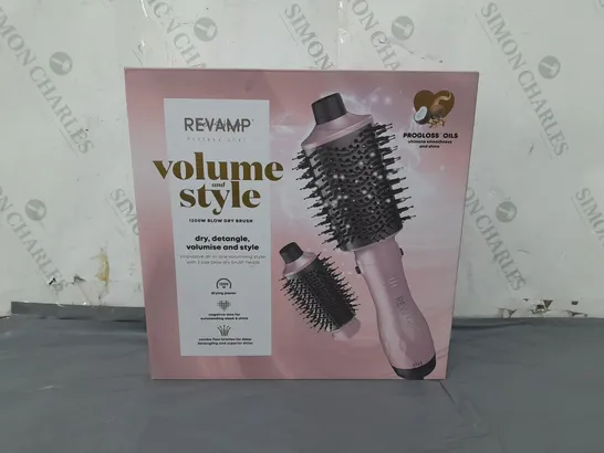 BOXED REVAMP VOLUME & STYLE 1200W BLOW DRY BRUSH