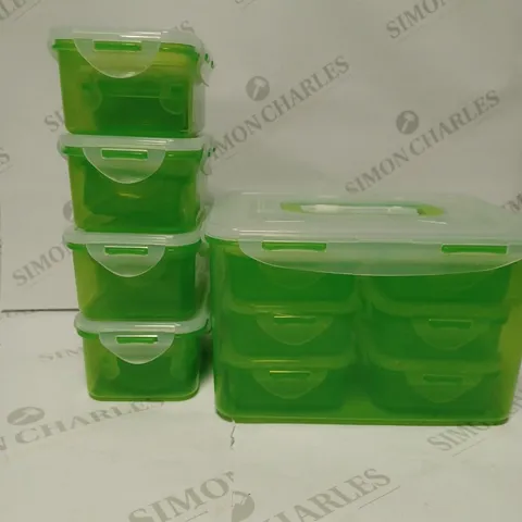 ASSORTED CLICK STORAGE BOXES - LIME