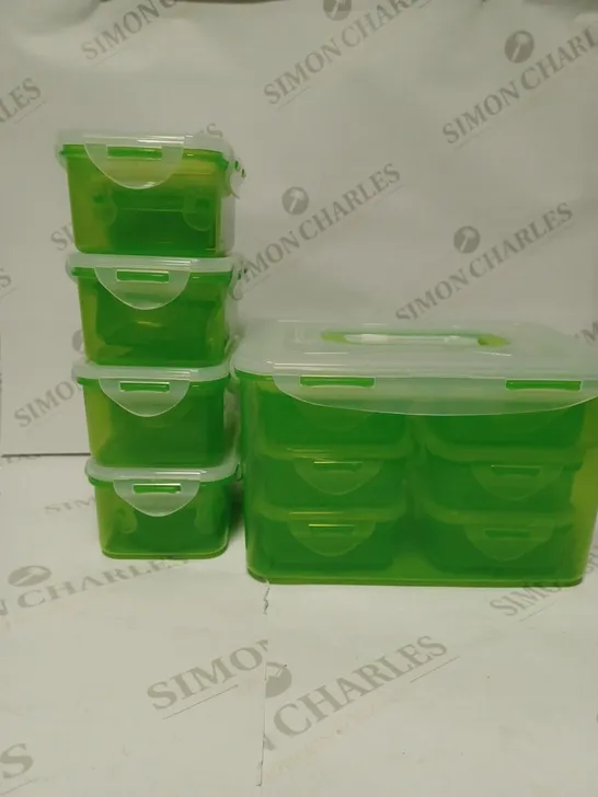 ASSORTED CLICK STORAGE BOXES - LIME