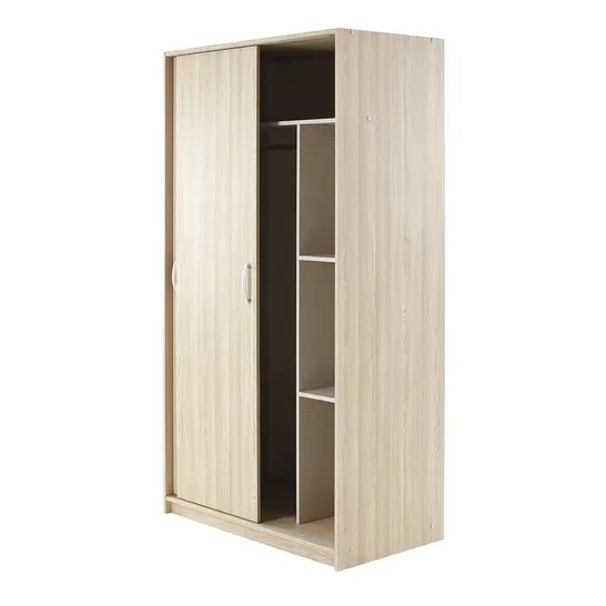 BOXED BERTE 2 DOOR SLIDING WARDROBE (2 BOXES)