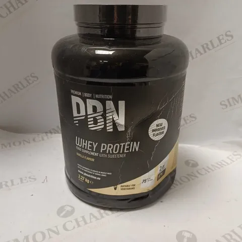 PBN WHEY PROTEIN VANILLA FLAVOUR TUB - 2.27KG