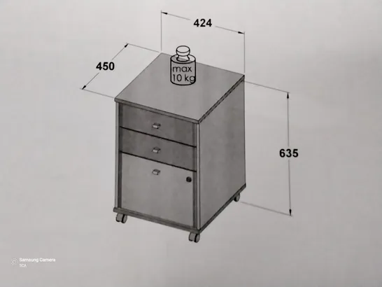 BOXED 2 DRAWER FILING CABINET 